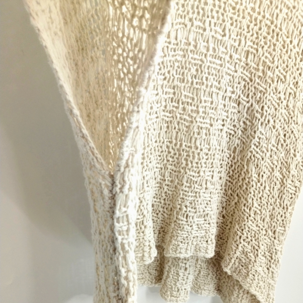 Abercrombie & Fitch‎ Cream Open Knit Tunic Top - Picture 4 of 7